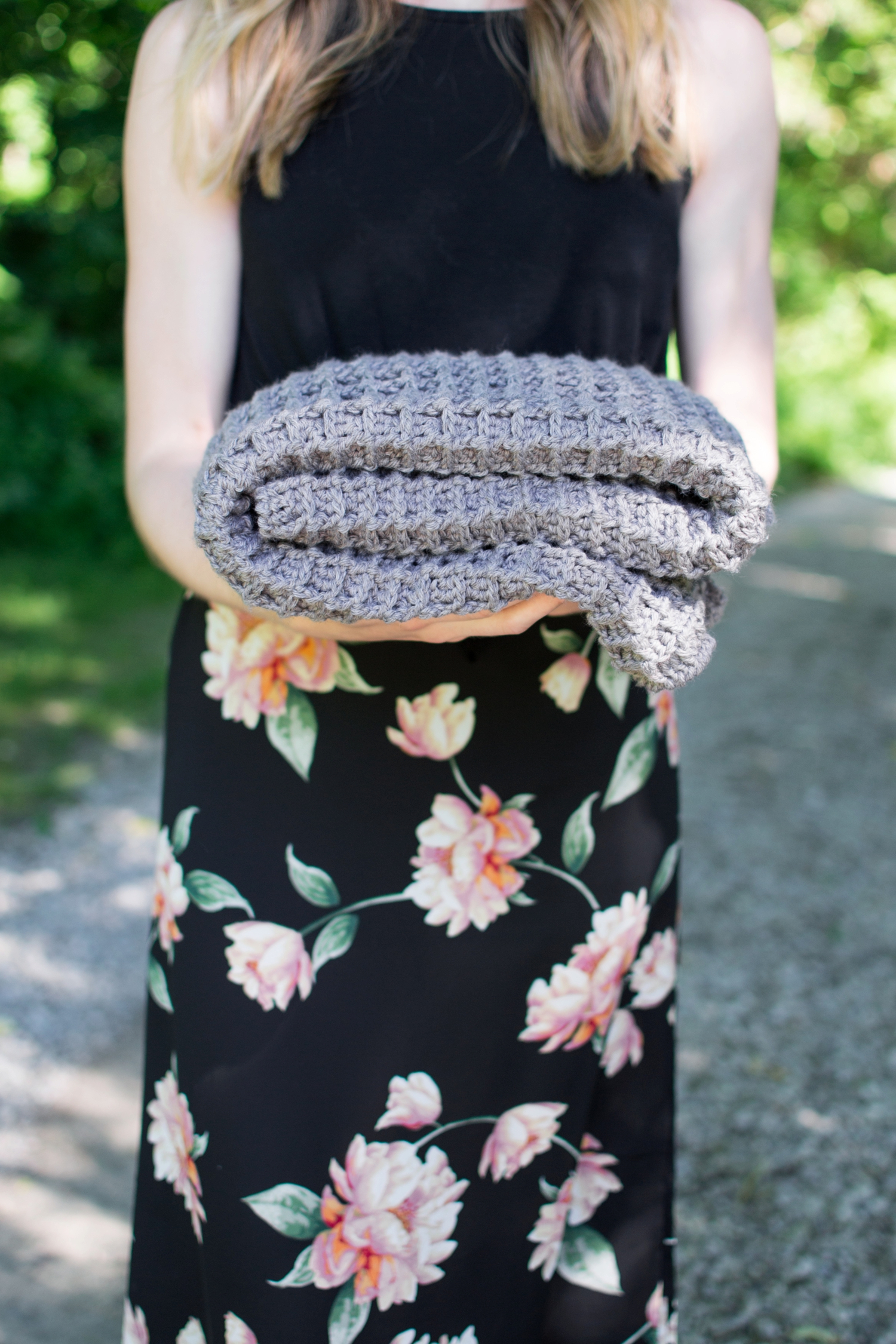 Crochet woodland baby blanket online