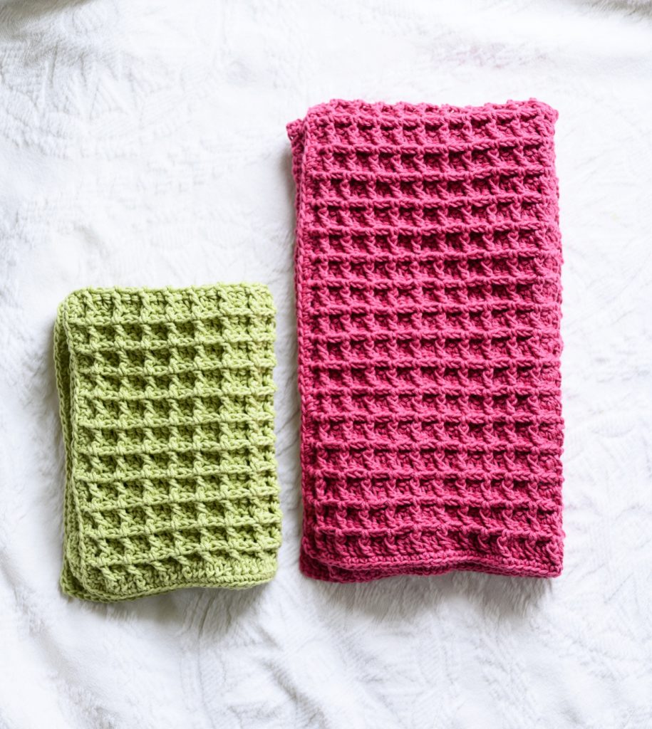 Crocheted Cotton Dish Cloths. Set of 2 