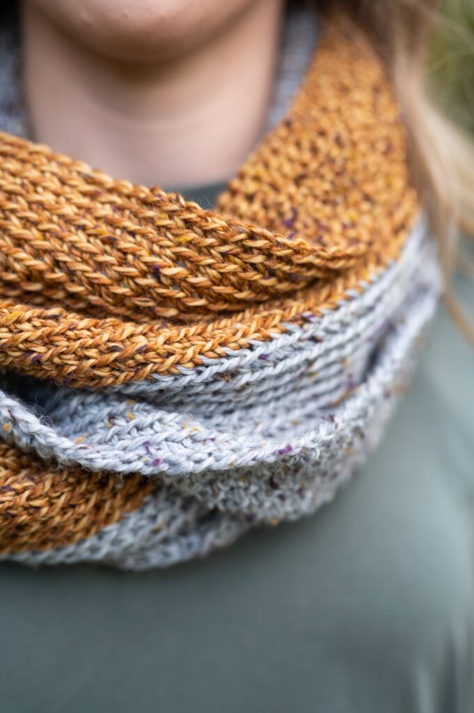 Free Crochet Pattern: Half n Half Infinity Scarf - Woods and Wool