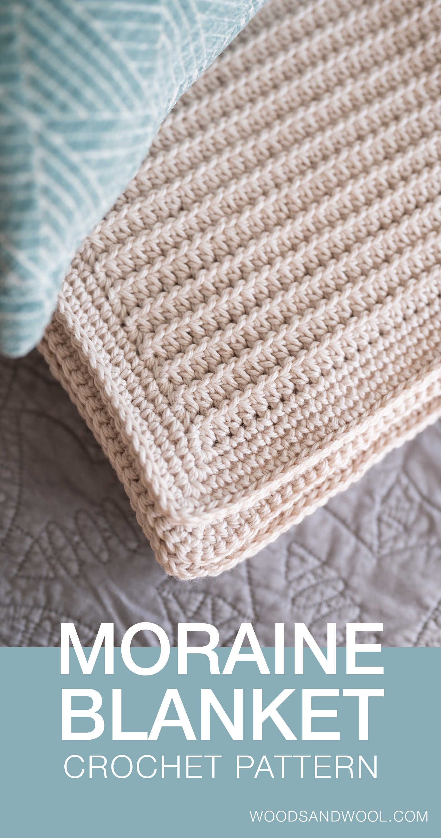 Moraine Blanket Crochet Pattern - Woods and Wool